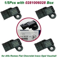 1/5Pcs New Intake Pressure Sensor OE 0281006028 0281006029 0281002999 55206797 for Alfa Romeo Fiat C