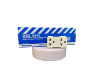 Panasonic เต้ารับ3ขา เต้ารับกราวคู่ เต้ารับปลั๊กไฟ 16A 250V WEG15929 (กล่องละ 10 ตัว)
