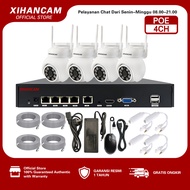 XIHANCAM 5MP Kit CCTV POE 8 Channel 8 Kamera Paket CCTV NVR POE 8CH Kamera Komplit Siap Pasang