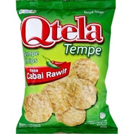 Qtela Cayenne Pepper Tempe Chips 55gram -bloralapak
