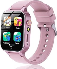 AWEHIRU Kids Smart Watch Girls Boys - Smart Watch for Kids Games Watch with 26 Games Music Player HDCamera Pedometer Alarm Video Flashlight Birthday Gifts for Kids 3-12 Years Old