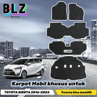 N Bolizun Custom Car Mat for Toyota Sienta 2016-2024 (3 Rows, + Trunk)