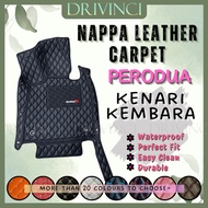 PERODUA Kenari Kembara 5D 6D Car Floor Rear Mat Liner Carpet Custom Made PU Leather PREMIUM CARMAT