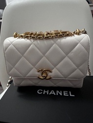 Chanel Mini White Classic Flap Bag