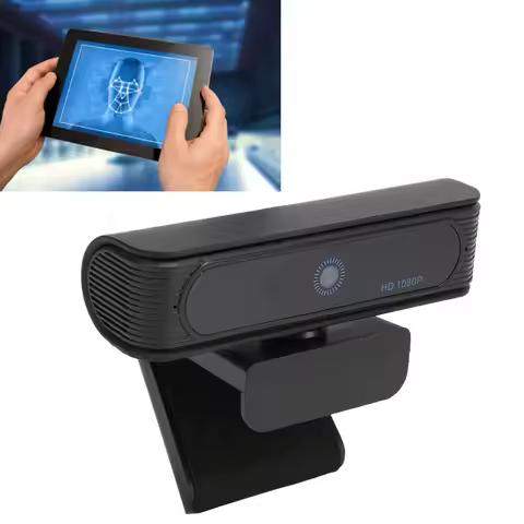 Facial Recognition Webcam PC Webcam Facial Recognition Webcam for Windows 10 11 HD 1080P 30FPS USB P