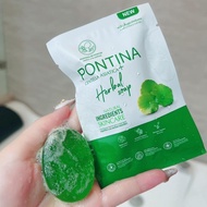 [พร้อมส่ง] มีของแถม !! จิ๋วแต่แจ๋ว สบู่ล้างหน้าใบบัวบก พรทิน่า (ขนาดทดลอง)
