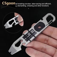 C5GOON Multifunctional Tools Outdoor Cycling Wrench Screwdriver Bottle Opener Crowbar EDC Combinatio