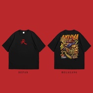 Scale AND SORCERY Tshirt Men's Anime Street Fighter Oversize Akuma SF01