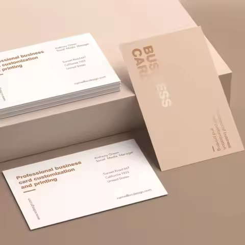Custom Business Cards 250gsm Printed Double Sided Wedding Invitation Postcards Thank You Cards 90x54