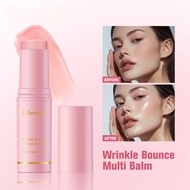 Wrinkle Bounce Multi Balm 9g | Pink Hydrating Face Stick | Anti-Aging Moisturizer for Dry Skin | Mul