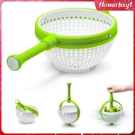 [Flowerhxy1] Salad Dryer Basket Fruit Washer Cooking Multiuse Type Draining Lettuce Vegetables Washer Dryer for Onion Fruit Spinach