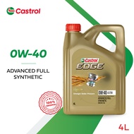 Castrol EDGE 0W-40 A3/B4 4L Fluid Titanium Advanced Full Synthetic Engine Oil For Petrol, Diesel, &amp; Hybrid Cars (4L)