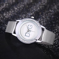 Ready Stock Immediate Shipping#DQG点钻面网带女士手表网带手表女 New Style Pin Buckle Diamond Watch 9/18yy