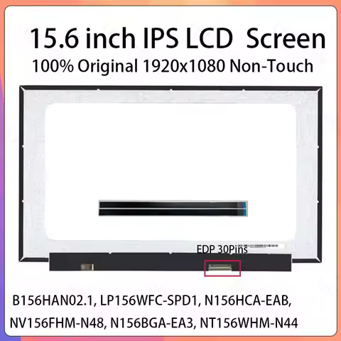 15.6 Inch Laptop LCD Screen NV156FHM-N48 NT156WHM-N44 For Lenovo IdeaPad 330S-15ARR 15AST 15IKB Disp
