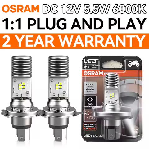 OSRAM Moto HS1 HL 1:1 Led H4 5/10W Motorcycle Headlight Bulbs Plug and Play 12XBLI1 PX43t Moto Headl