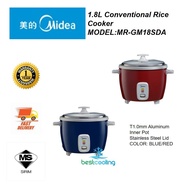 Midea MR-GM18SDA 1.8L Conventional Rice Cooker 1.0mm Inner Pot