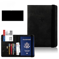 【Ganggang】ปกพาสปอร์ต passport cove กระเป๋าใส่พาสปอร์ต กระเป๋าใส่เอกสารการเดินทาง RFID PASS พร้อมแผ่นป้องกันการสแกน