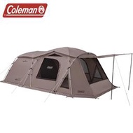 【露營趣】Coleman CM-07040 TOUGH 2-ROOM DX灰咖啡 一房一廳帳 帳篷 帳棚 家庭帳 客廳帳