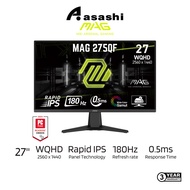 MSI 27" MAG 275QF E20 ( WQHD, Rapid IPS, Freesync Premium, 200Hz, 0.5ms ) Ai Navigator Gaming Monito