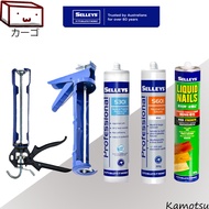 🔥SG Wholesale🔥Selleys S301 S601 Liquid Nails Caulking Gun Silicone Sealant 330g (Black, Clear, Gray,