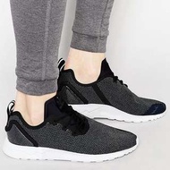 Adidas originals asymmetrical ZX flux 黑灰色運動休閒鞋