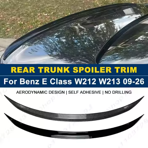 Body Kits W212 Spoiler For Mercedes Benz Accessories E Class W212 W213 2009-2026 Car Rear Trunk Boot