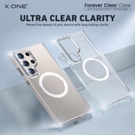 X.One Forever Clear Case Anti-Yellowing Samsung S24 Ultra/S24+/S24 Impact Phone Case