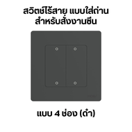 Tuya แป้นสวิตช์ไร้สายแบบใช้ถ่าน สัญญาณ Zigbee (ZT-SR) เอาไว้สั่ง Scene Automation Scene Switch