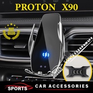 Proton X90 Phone Holder Wireless Charger Accessories Gravity Mobile Holder 360°Rotate Car Phone Hold