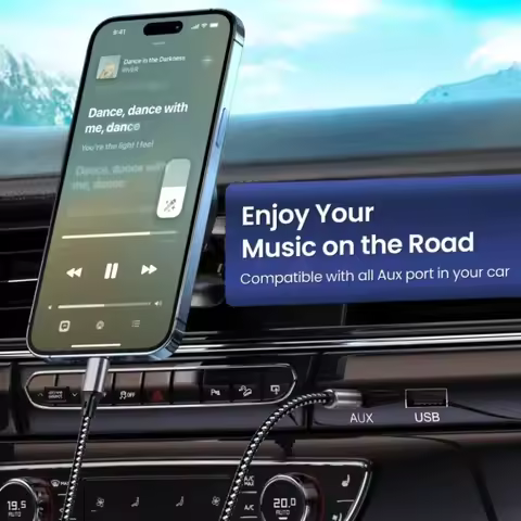 USB C to 3.5mm Audio Aux Jack Cable 1m/1.5m/2m Type C to 3.5mm Headphone Car Stereo Cable for Phone 