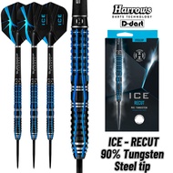 HARROWS STEEL TIP DARTS - 23G ICE RECUT 90% TUNGSTEN STEEL TIP DART
