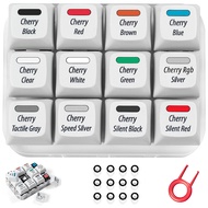 Griarrac Cherry MX Switch Tester 12-key Mechanical Keyboard Sampler Switch Testing Tool with Keycap 