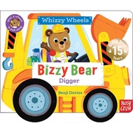 Bizzy Bear Whizzy Whizzy Wheels: Digger: with 4 moving wheels ((with Audio File QRcode) * Wheels Can