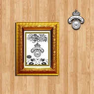 4R Frame Picture Frame (10.2x15.2 cm) Carved, Gold, Brown, Silver