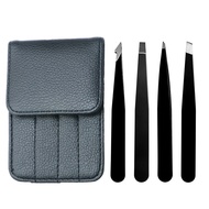 GECOMO Stainless Steel Tweezers Beard Tweezers Eyelash Curler Eyelash Tweezers Eyebrow Tweezers Eyel