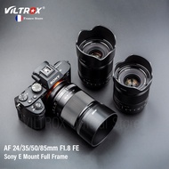 lens VILTROX 24mm 35mm 50mm 85mm F1.8 Sony E Camera Lens Auto Focus Full Frame Prime Portrait for Sony A7IV A7R V ZV-E10 A9 A6400
