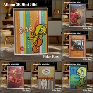 NEW MINI PHOTO ALBUM VOLUME 5R CONTENTS 10 SHEETS WHITE & BLACK 5R PHOTO ALBUM/ 3R DOUBLE