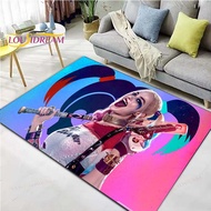 Harley Quinn Pattern Rugs Living Room Soft Bath Mats Room Decor Rugs Bedroom Door Mats Area Rugs for
