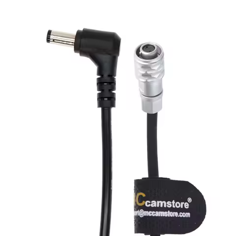DC 5.5x2.5 Power Cable for BMPCC 4K Blackmagic Pocket Cinema Camera 4K/6K/6K Pro/6K G2/FF, weipu 2pi