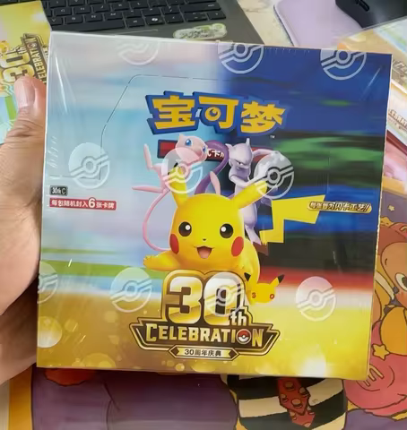 New 100% Original Pokemon 30th Anniversary Celebration Supplement Package Pokemon Cards Pikachu Poke