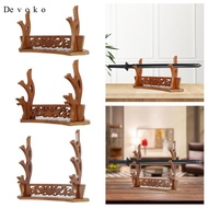 [Devoko] Wooden Sword Stand, Sword Display Stand Japanese Samurai Sword Medieval Sword