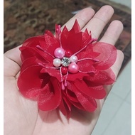 3d organza flower application size 4cm & 8cm price starting from Rp. 5,900