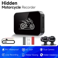 JIUYIN Motorcycle Dual DVR WiFi Smart Connect 1080P Action Camera Recorder Front & Rearview Waterpro