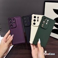 Solid Color Ice Feel Matte Casing For Samsung Galaxy S26 S25 S24 S23 S22 FE Note 20 Ultra 10 Plus + 