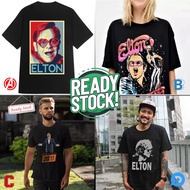Elton John T-shirt Unisex Casual Tees New Cotton Ready to Ship | Just Order straight away
