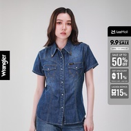 WRANGLER เสื้อเชิ้ตแขนสั้นผู้หญิง คอลเลคชั่น Wrangler Legends รุ่น WR S226WSHIN08