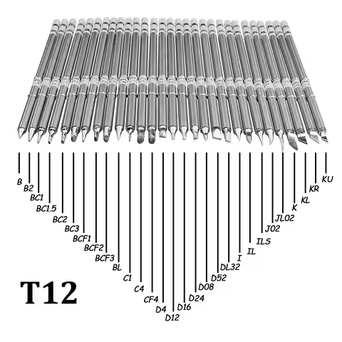 T12 Series Electric Soldering Iron Tips for HAKKO T12 LED vibration switch Temperature Controller FX
