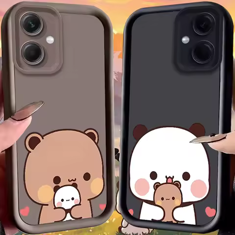 Adorable Yier Bubu Plain Case for Xiaomi Redmi Note 15 14 14S 13 5G 12S 11 10 Pro Plus 15C 14C 13C 1