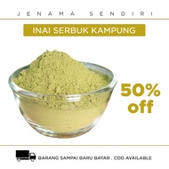 SERBUK INAI KAMPUNG henna original powder merah perkahwinan hias pewarna kuku polish