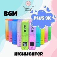 BGM Highlighter Pen School Office 9K Stationery Ultra Plus Art Colorful LANA Text Marker Pastel 9000
